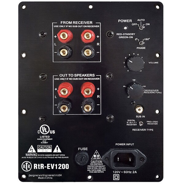 BIC RtREV1200 12" Subwoofer 475 Watts